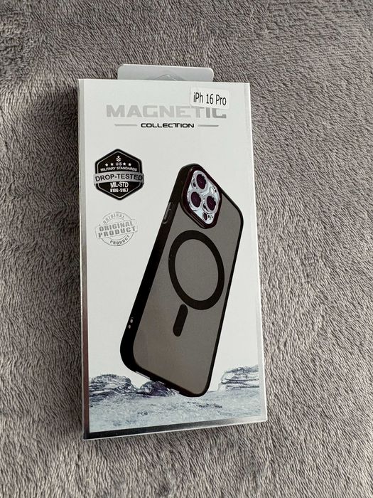 Husa neagra TPU iPhone 16 Pro - MagSafe