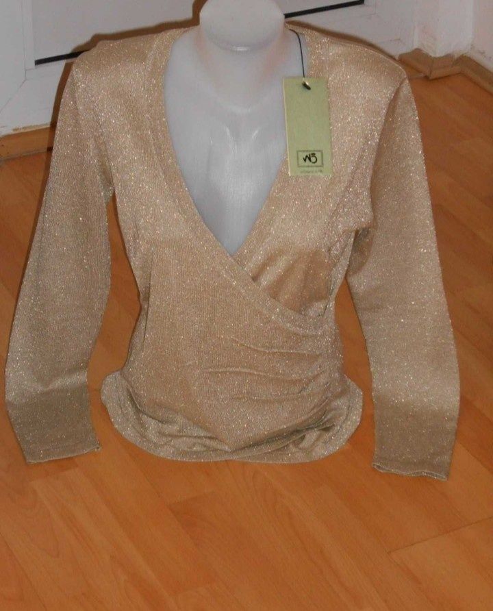 Bluza eleganta insertii fir lurex/Italia