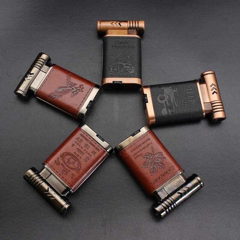 Bricheta-Leather Windproof Lighter