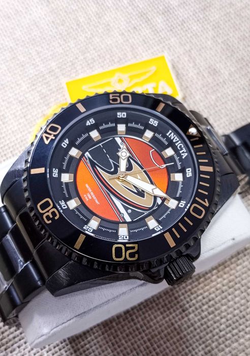 Ceas Invicta NHL Anaheim Ducks Quartz Black Dial – Barbati