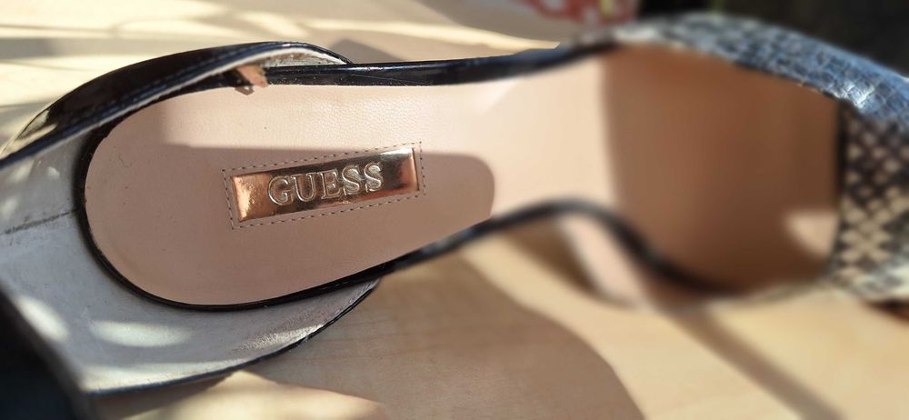 Sandale GUESS Elegante, 37, Tocuri 10cm, Platformă Comfort