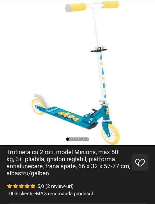 Trotineta copii Minions