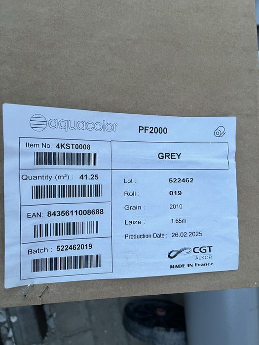 LINER piscina antiderapant CGT ALKOR aquacolor PF2000 GREY