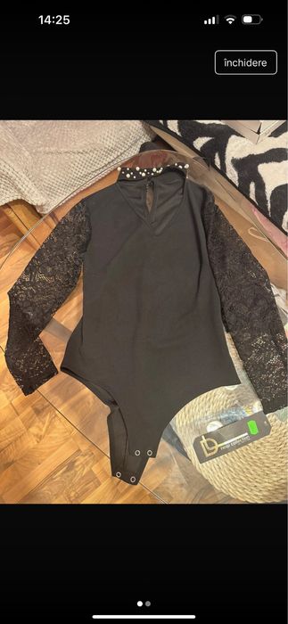 Body cu choker perlat