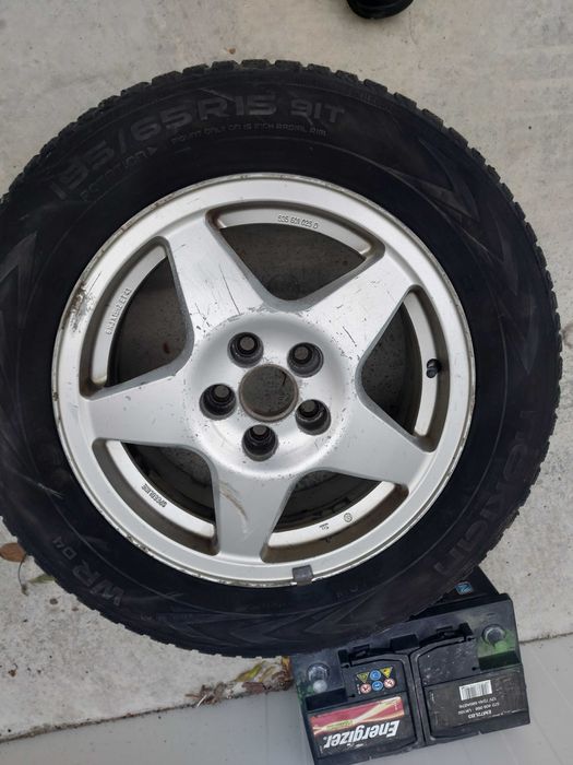 Джанти с гуми 5х100 15ки vw, skoda, audi, seat