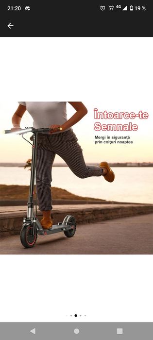 Trotineta electrica ap07 motor de 450w autonomie 35 km amortizor dupla