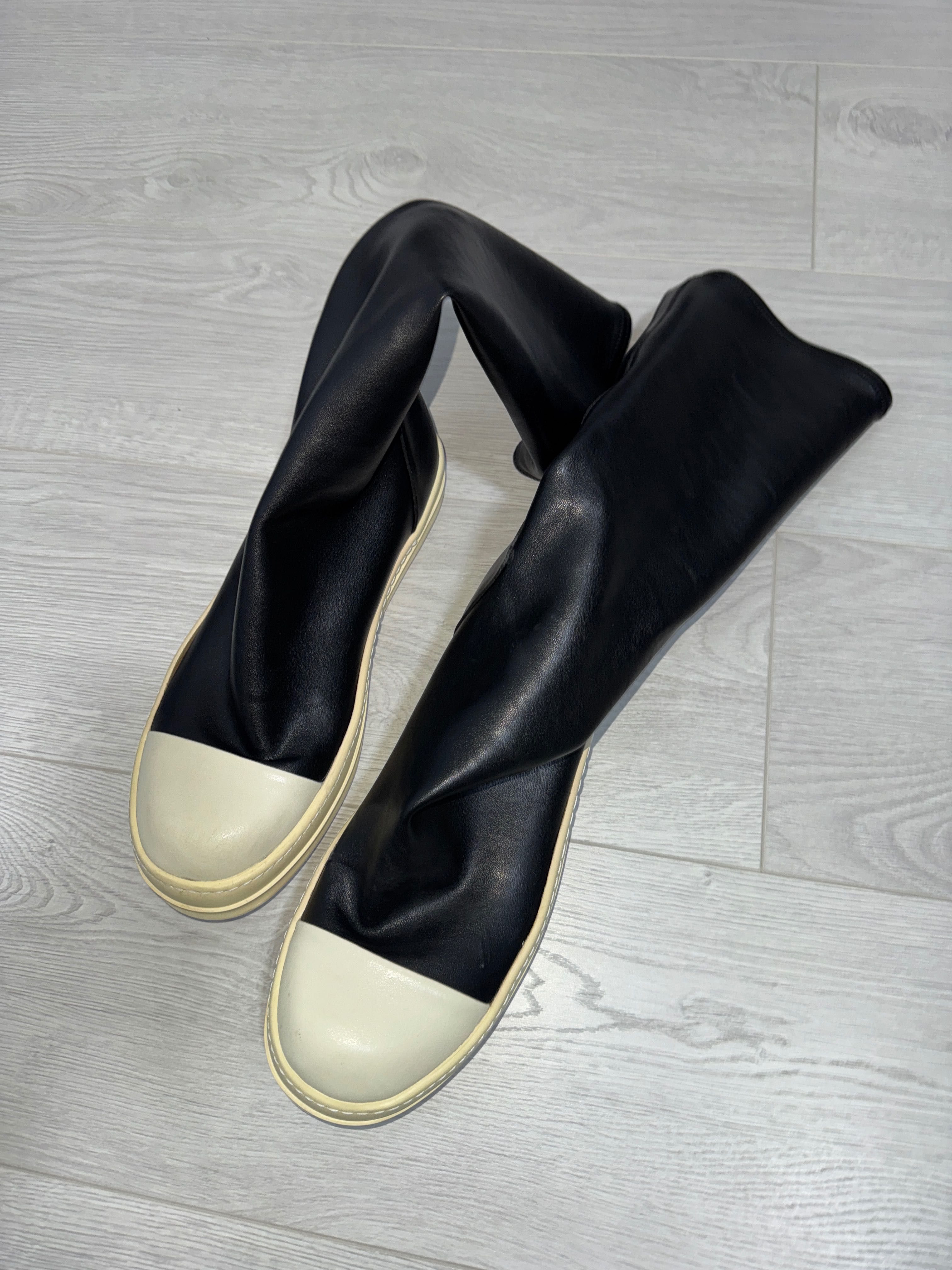 RICK OWENS Black Sock Sneakers Originali