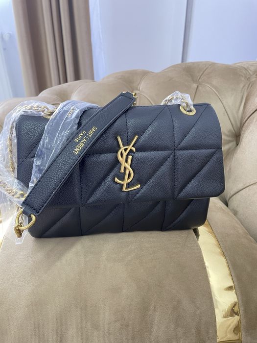 Geanta YSL negru-auriu