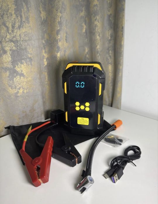 Starter Auto 5000A + Compresor + Powerbank + Lanternă