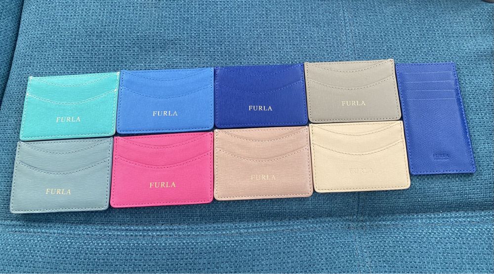 Уникални card holders Furla на ТОП цена.100% ориг.Естествена кожа.