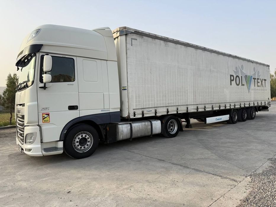 DAF XF460 EURO 6 + KRONE прицеп cотилади