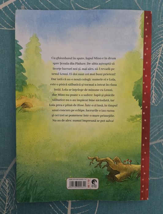 Carte ptr.copii "Școala din Pădure. Un nou coleg" - stare ca Nouă!