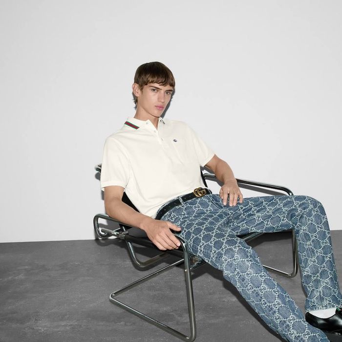 Мъжка тениска с яка Gucci