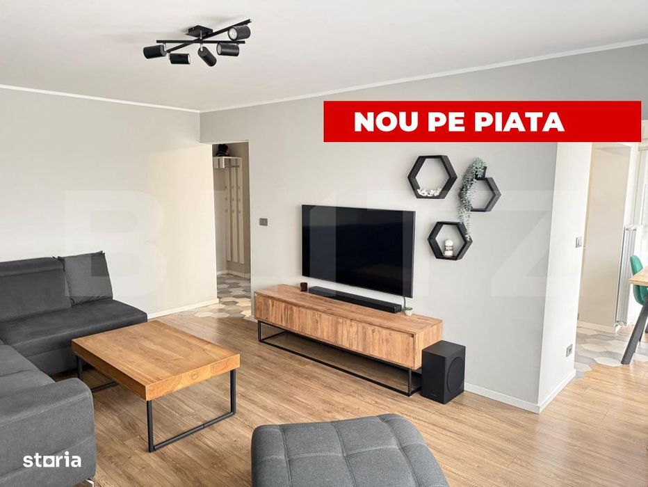 Apartament 3 camere, 72 mp, zona Soarelui