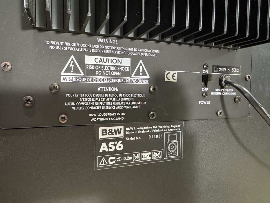 bowers & wilkins as6 12” Subwoofer