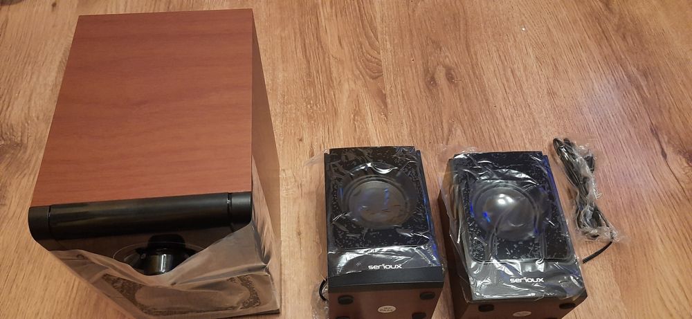 Boxe/Sistem 2.1 Serioux, 16W RMS, Nou !