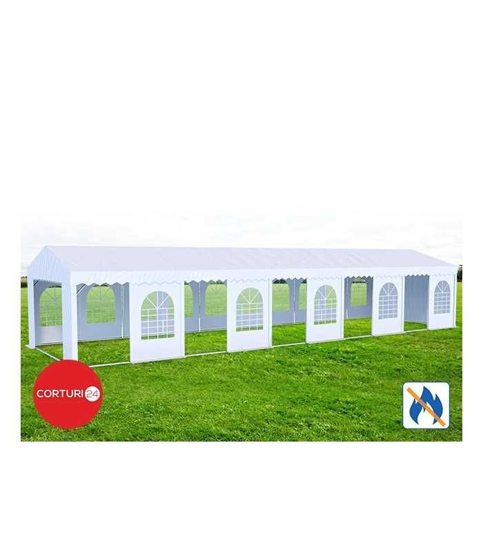 Cort Evenimente PROFESSIONAL XXL, PVC alb 8X20 m, CORTURI24.RO