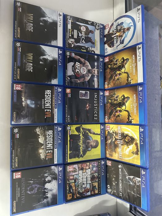 Sony playstation gta 5 mafia god of  ufc nhl mk11 minecraft fifa rdr 2