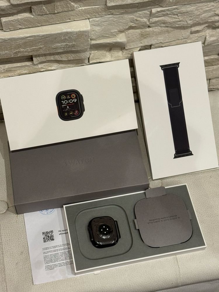 КАТО НОВ Apple Watch Ultra 2 BLACK 49мм. LTE 24м. ТЕХНОПОЛИС