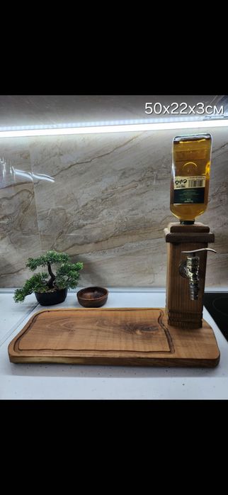 Диспенсър за алкохол Орех и Акация