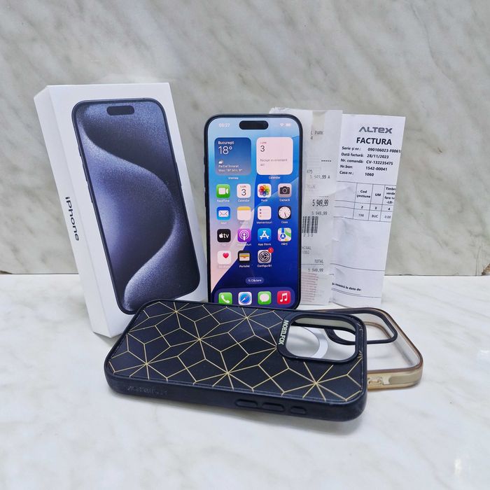 iPhone 15 Pro 128GB 89% Baterie, Zeus Amanet Militari 33516