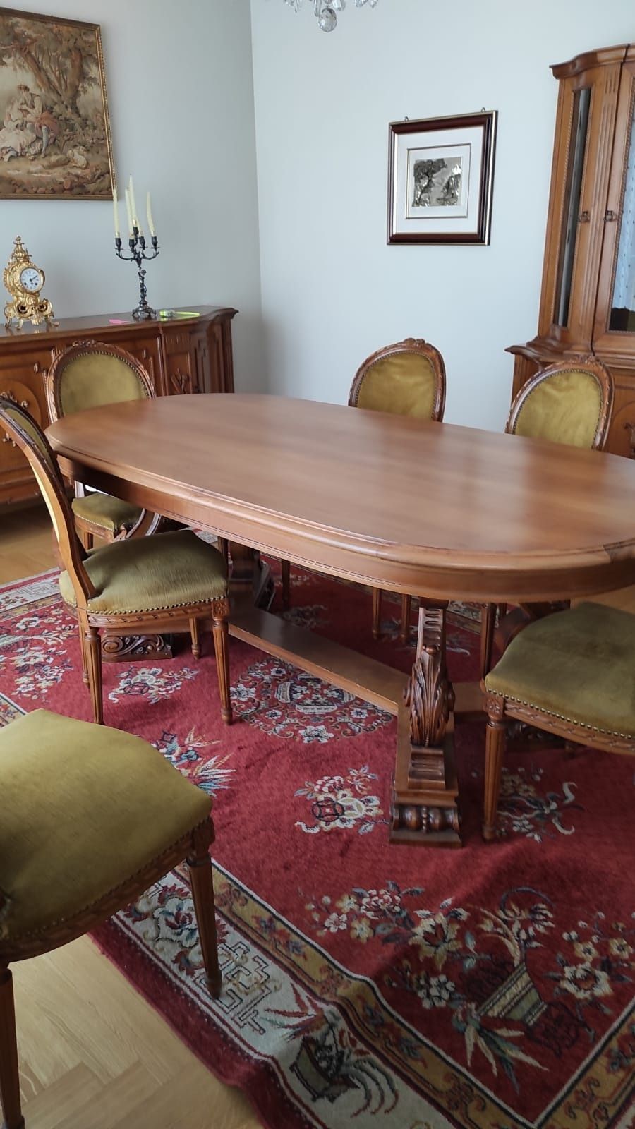 Mobilier Sufragerie ( Masa ,6 Scaune ) Lemn Masiv