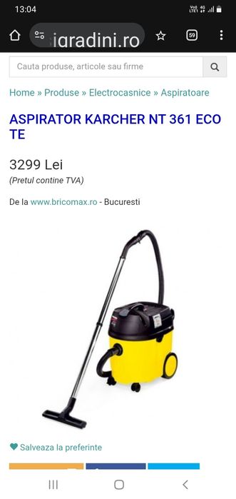 Aspirator  profesional