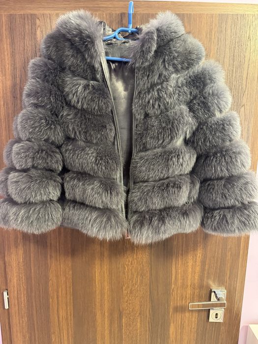 Палто естествен косъм