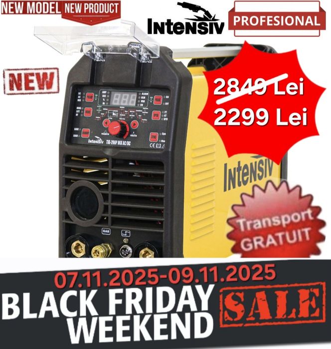 Intensiv TIG 200P MIX AC/DC - Aparat de sudura TIG aluminiu/inox/otel