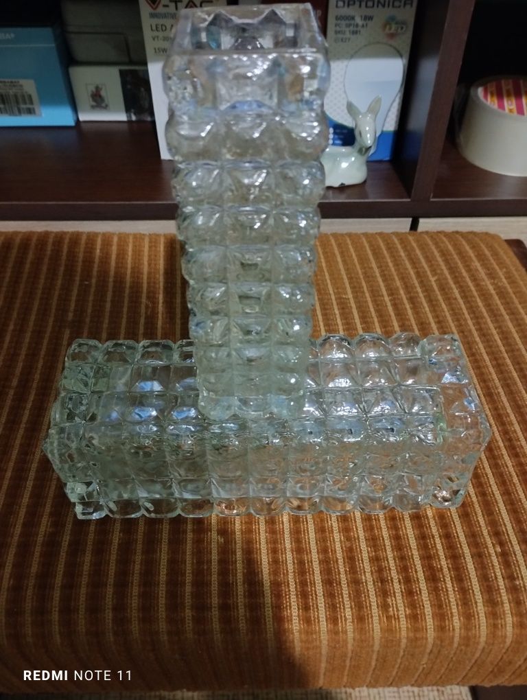 Комплект кристални вази