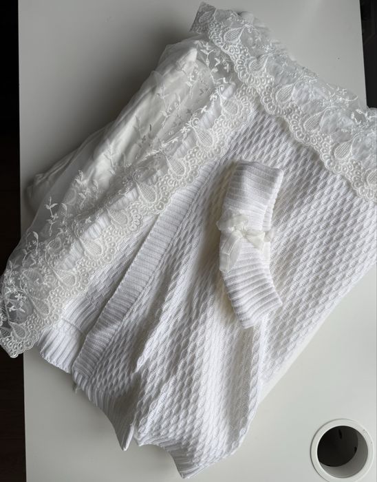 Белый демисезонный конверт на выписку