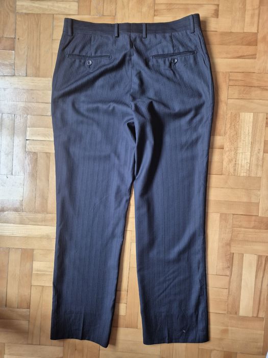 Pantaloni de Lux Via V. Veneto, Dungi (Pinstripe), Lână - W33