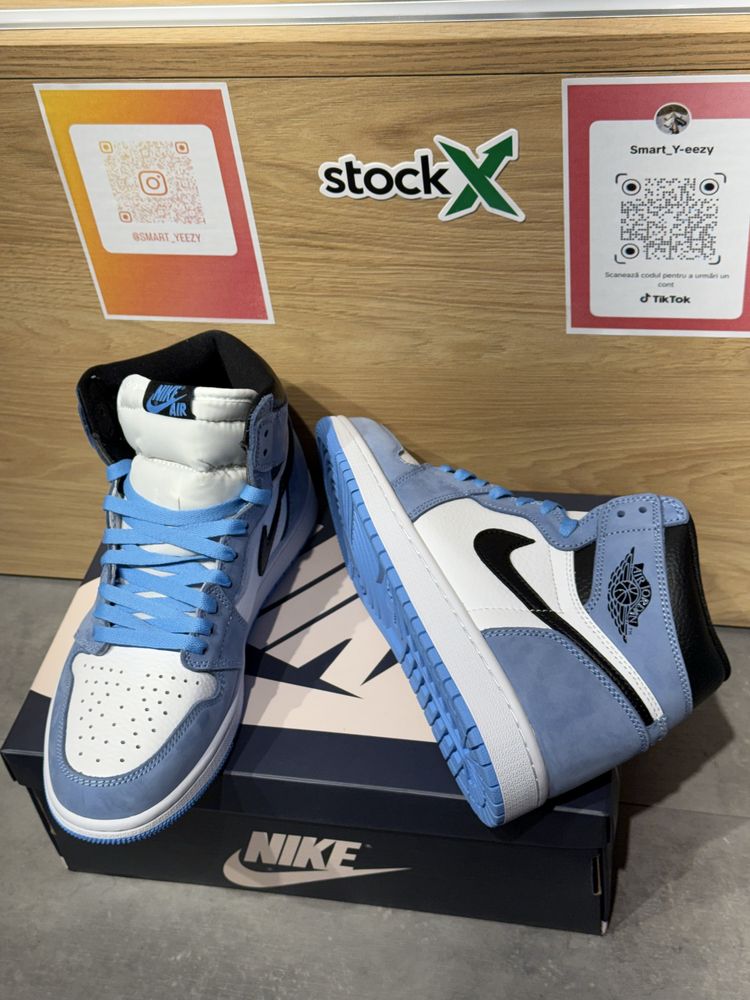 Jordan 1 Retro high University Blue , Poze reale