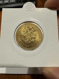 Златна монета Русия 10 Рубли 1902г. А.Р. Николай II