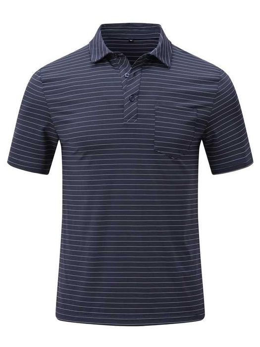 Tricou polo bărbați YuKaiChen, slim fit, fără călcare, marime 3XL