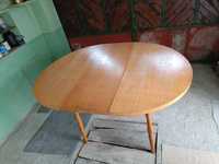Разтегателна дървена маса + 6 стола комплект