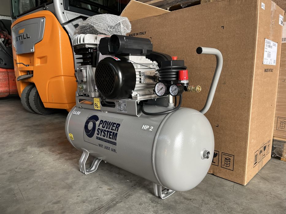 Compresor de aer nou-POWER SYSTEM Italia, 1.5 kw, 10 Bar, 50 L cod 186