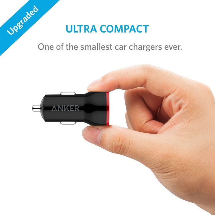 Anker PowerDrive 2 Lite-12W USB зарядно с два порта