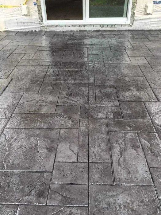 Beton amprentat, amenajari beton amprentat, decorare,
