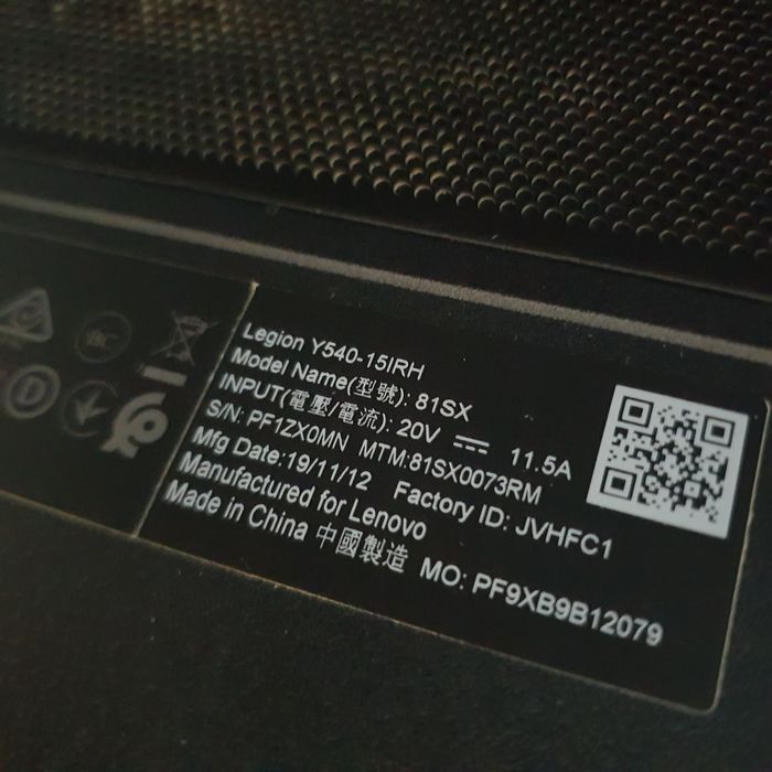 Laptop gaming Lenovo Legion nVidia 2060 RTX 512Gb IMPECABIL