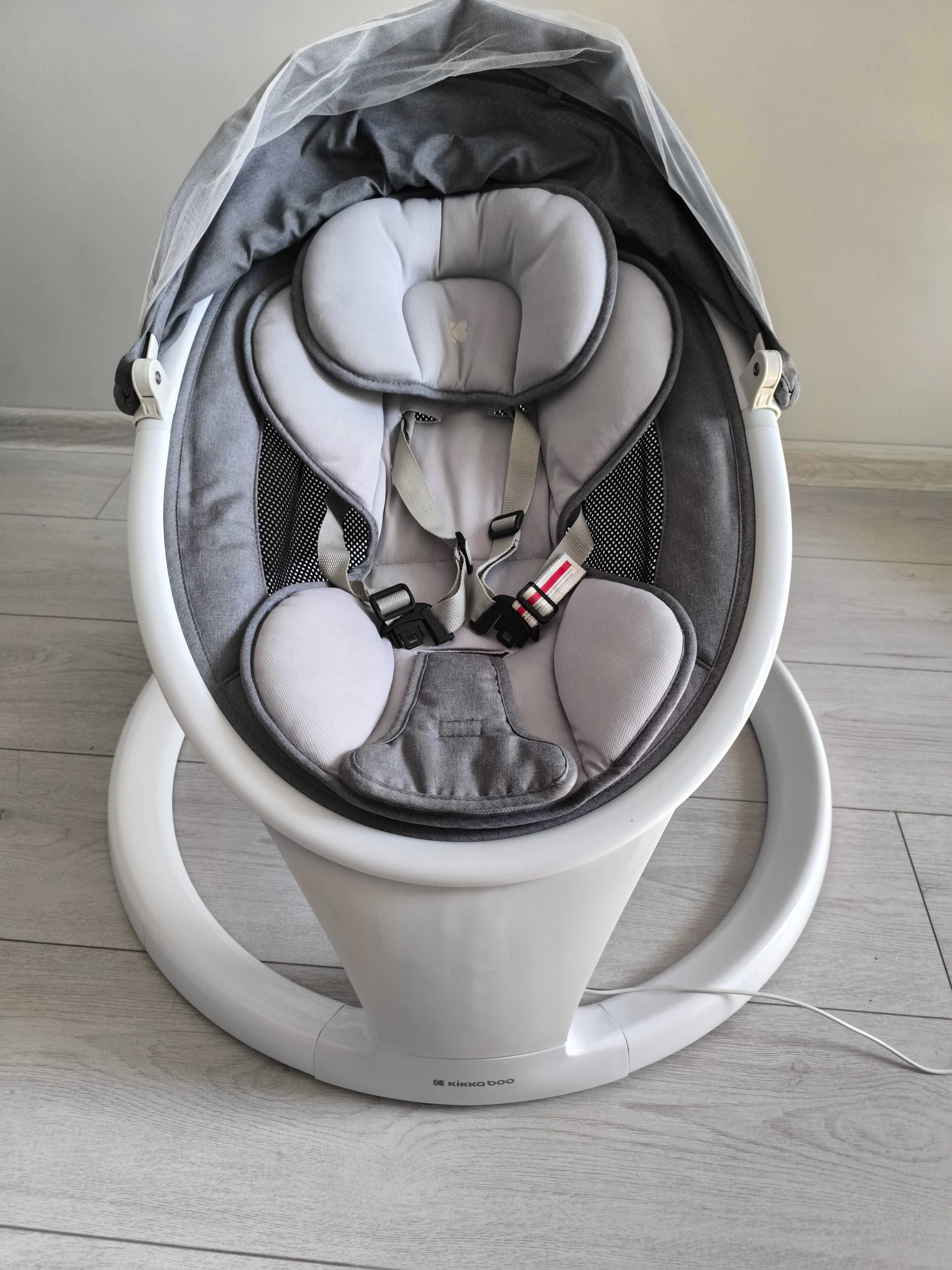 Електрическа бебешка люлка Kikka Boo Cuddle Me Dark Grey