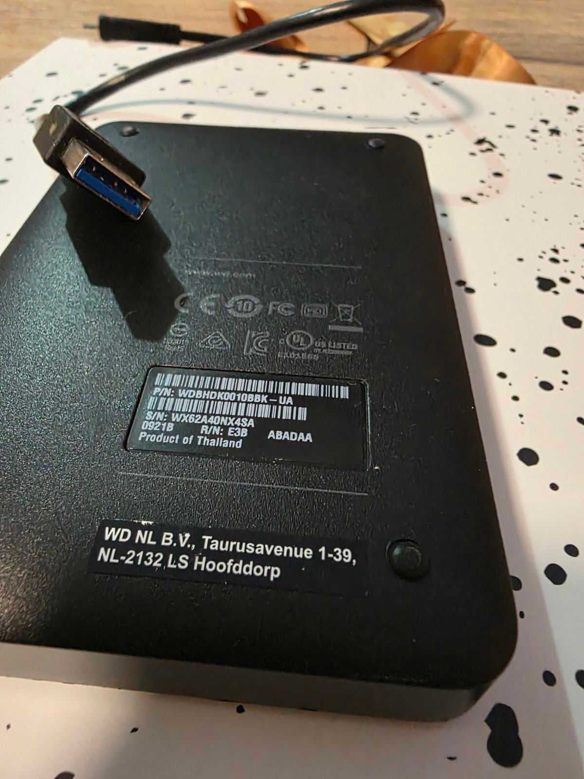 Външен хард диск WD My Passport AV-TV 1TB, 2.5", USB 3.0, Черен