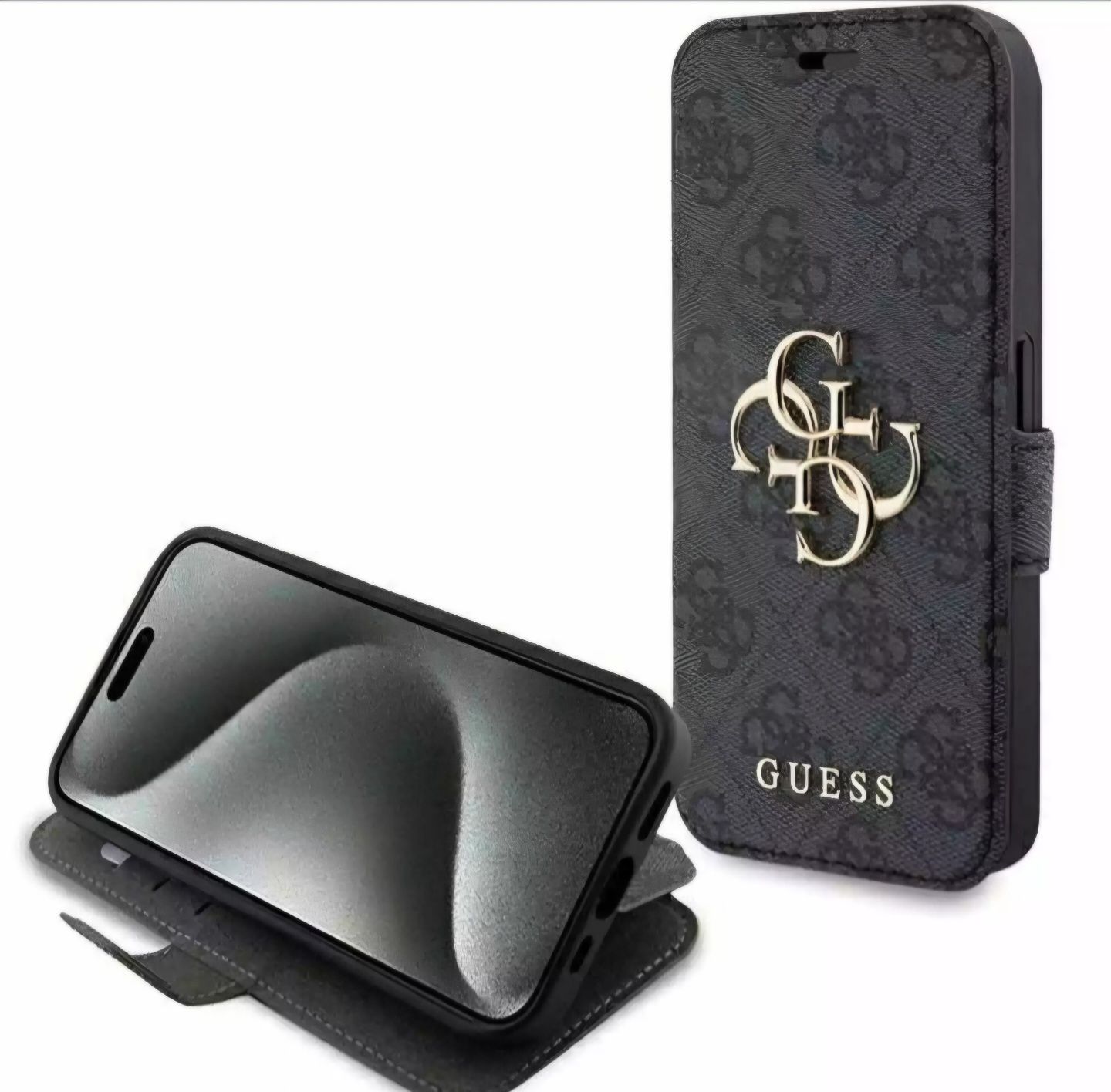 Продавам чисто нов оригинален калъф-тефтер Guess за iphone 15  pro
