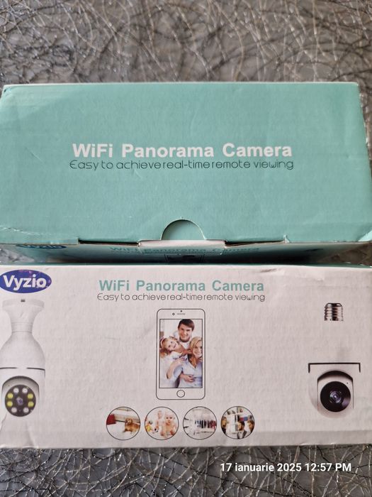 Camera supraveghere 360° wi-fi, vedere de noapte