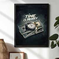 Постер - Time is Money - Времето е пари.