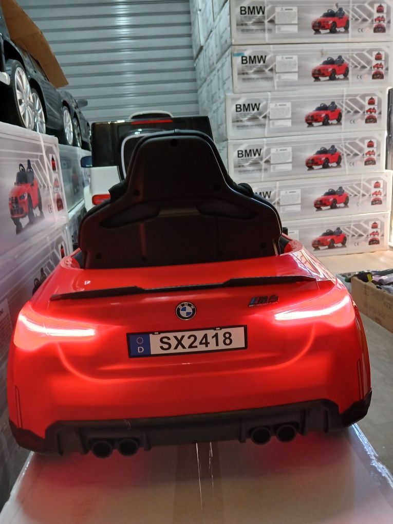 Чисто нови!Топ цена!Акумулаторна кола BMW M4 меки гуми,дистанционно,