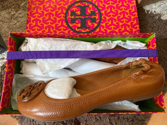 Женские балетки Tory Burch Reva! Новые в коробке! Натуральная кожа!