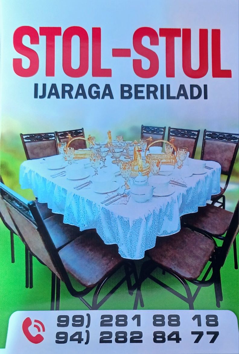 Prokat Stol - Stul, Chinni idishlar