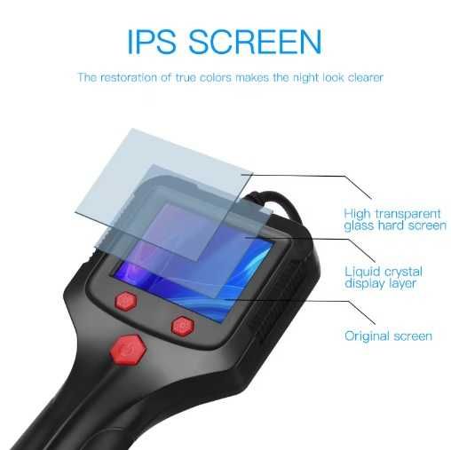 Endoscop camera auto, casa, cu leduri, cablu 5 m flexibil