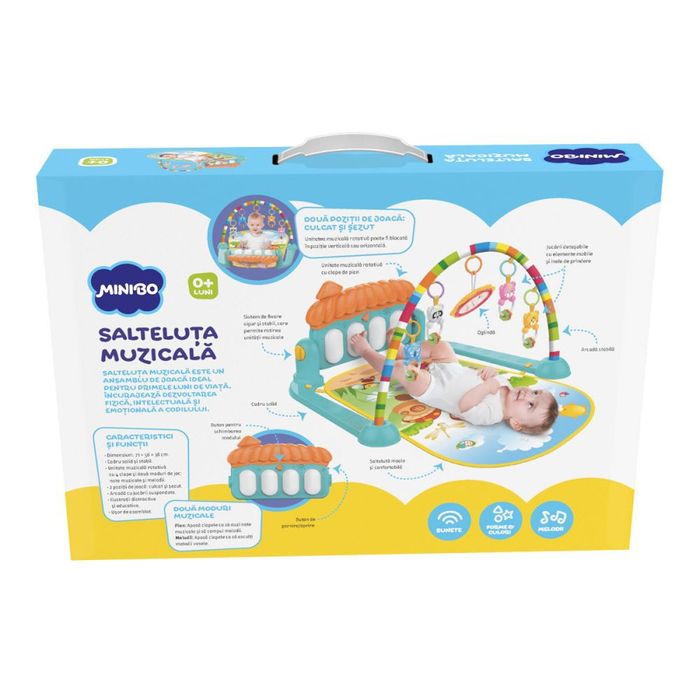 Salteluta muzicala MINIBO sigilată nouă pentru bebe (0 luni+)